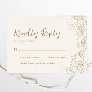 Gold RSVP Card