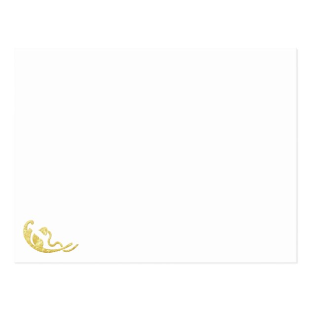 Gold RSVP Postcards Gold Foil RSVP Wedding Set