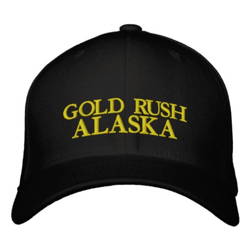 GOLD RUSH ALASKA EMBROIDERED BASEBALL HAT