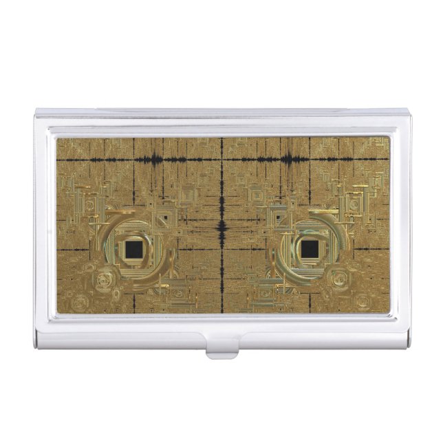 Gold Rush Business Card Holder (Front)