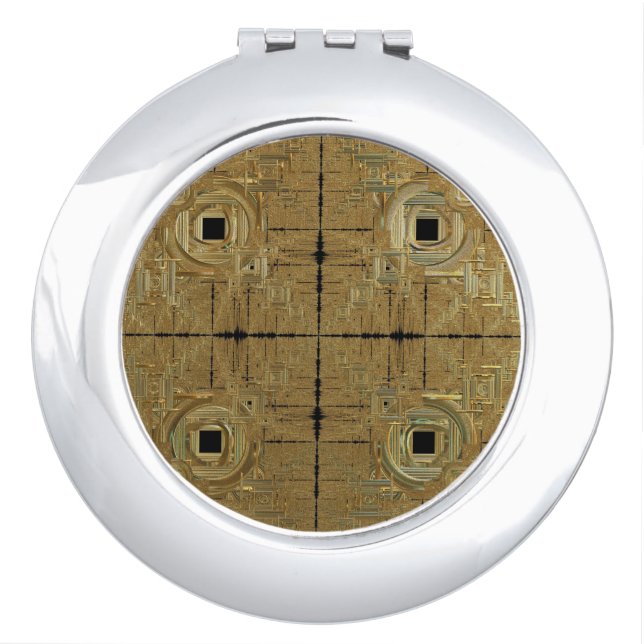 Gold Rush Compact Mirror (Front)