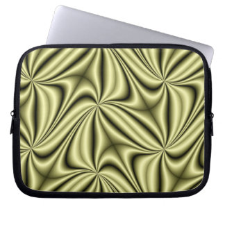 Gold Rush Hologram Fractal Laptop Sleeve