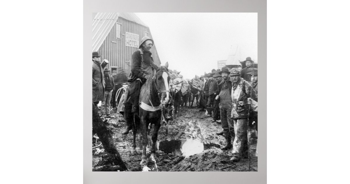 Gold Rush in Alaska, 1890s Poster | Zazzle