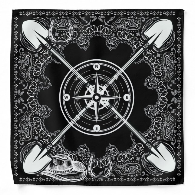 Gold Rush Old West Bandana (Front)