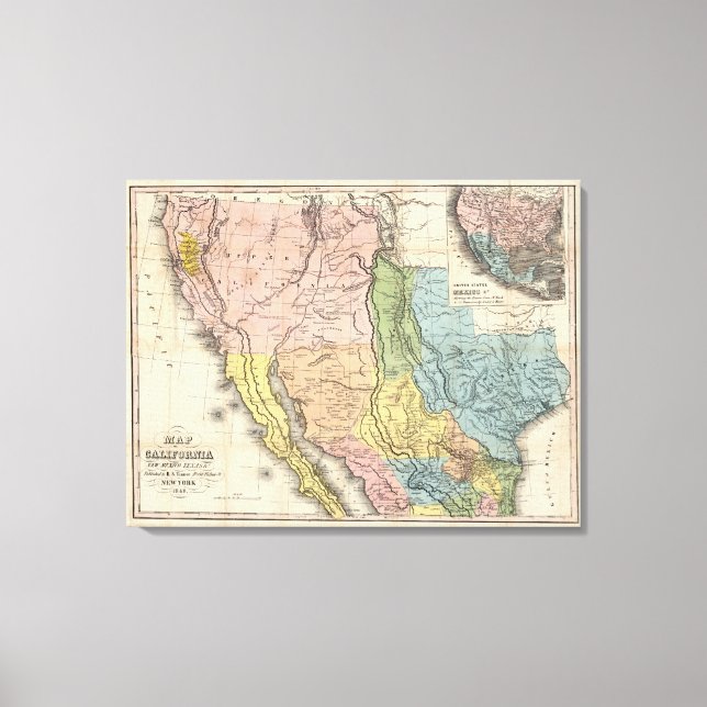 Gold Rush to California Canvas Print (Front)