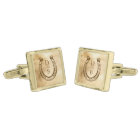 Gold Rustic Country Western Horseshoe Monogram