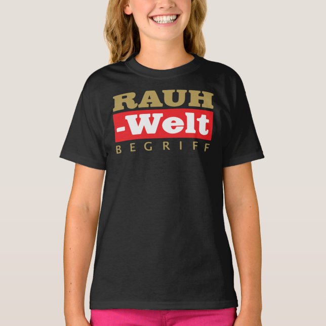 Gold RWB Rauh Welt Begriff Logo T-shirt Classic T- (Front)