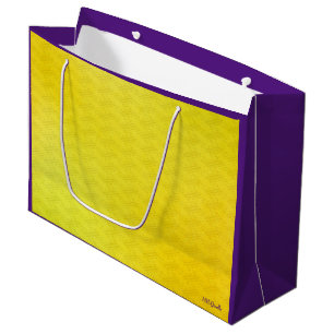 GOLD SAAYAGATA (JAPANESE PATTERN) LARGE PAPER BAG