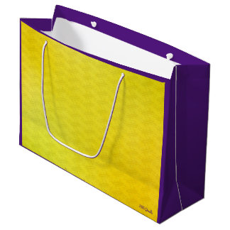 GOLD SAAYAGATA (JAPANESE PATTERN) LARGE PAPER BAG