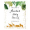 Gold safari animal Watercolor Baby Shower Welcome