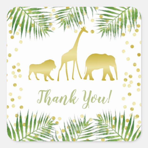 Gold animals best sale for baby shower