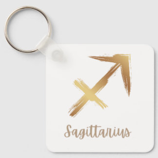 Gold Sagittarius Symbol sold rext Keychain