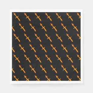 Gold Sagittarius Zodiac Astrology Sign Custom Napkins