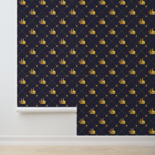 Gold Sail Ship Wallpaper