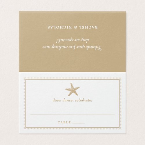 Gold Sand Graceful Starfish Wedding Reception