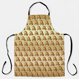 Gold Santa Hat Holiday Apron