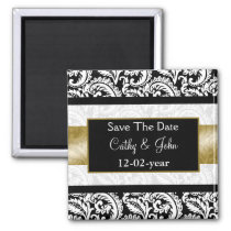 gold Save the date magnet