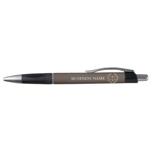 Gold Scale of Justice Attorney at Law Promotion Pen
