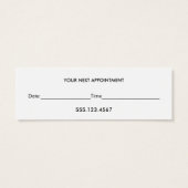 Gold Scissors Black Hair Salon Appointment (Back)