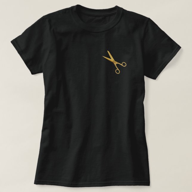 Gold Scissors T-Shirt (Design Front)