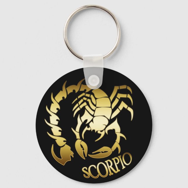 GOLD SCORPIO KEYCHAIN (Front)