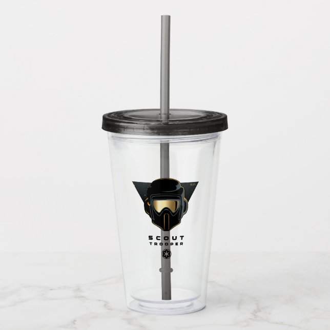 Gold Scout Trooper Acrylic Tumbler (Front)