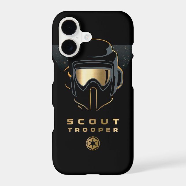 Gold Scout Trooper Iphone Case (Back)