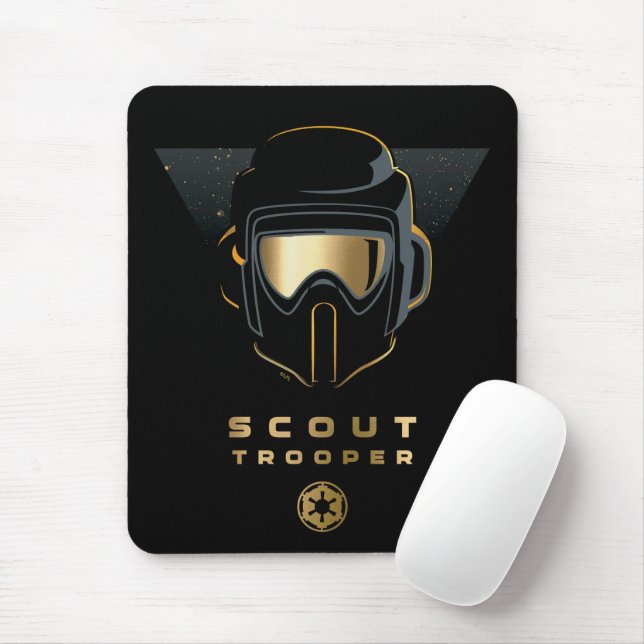 Gold Scout Trooper Mouse Pad (With Mouse)