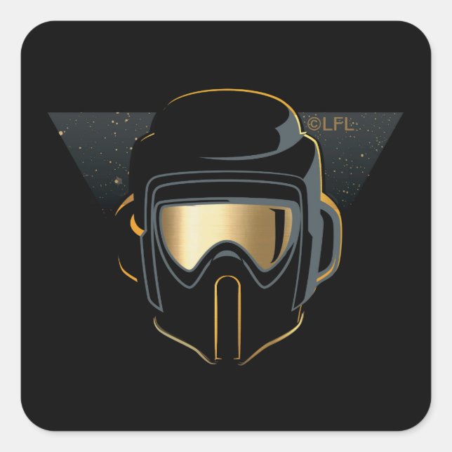Gold Scout Trooper Square Sticker (Front)