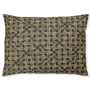 Gold Scratch Golden Modern Glam Pet Bed