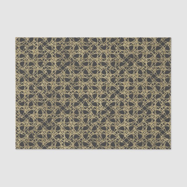 Gold Scratch Golden Modern Glamour Elegant Party Tissue Paper (Front)