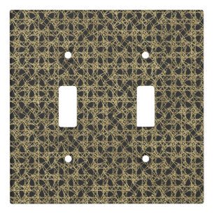 Gold Scratch Golden Modern Glamour Light Switch Cover