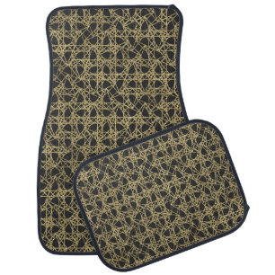 Gold Scratch Golden Modern Glamour Unique Elegant Car Floor Mat
