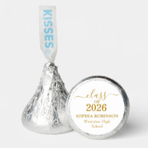 Gold Script Class of 2026 Graduation Party Hershey®'s Kisses®