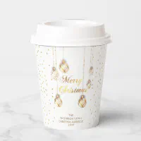 Hot Chocolate & Christmas Whimsical Holiday Paper Cups, Zazzle in 2023