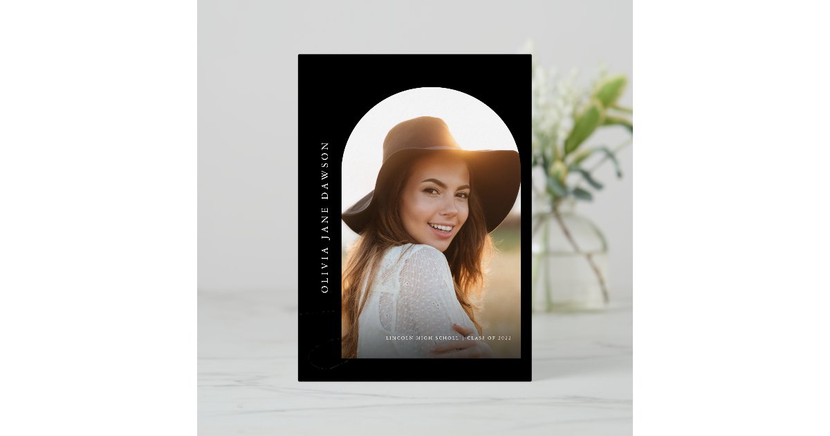 Gold Script Graduation Foil Invitation | Zazzle