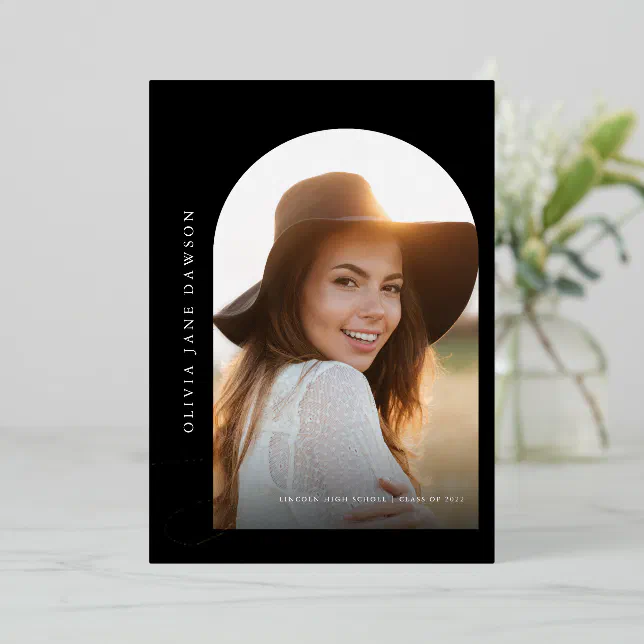 Gold Script Graduation Foil Invitation | Zazzle