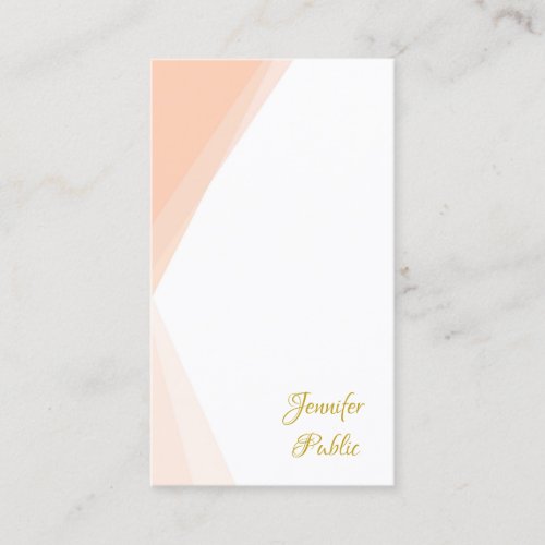 Gold Script Name Template Professional Modern Business Card