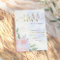 Gold Script Painted Floral Surprise Birthday Party