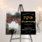Gold Script Photo 50th Wedding Anniversary Welcome