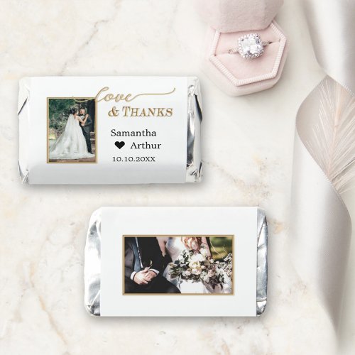 Gold Script Photos Wedding Hersheys Miniatures