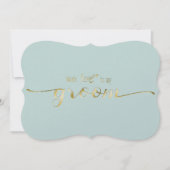 Gold Script With Love To My Groom Wedding Day Card (Front)
