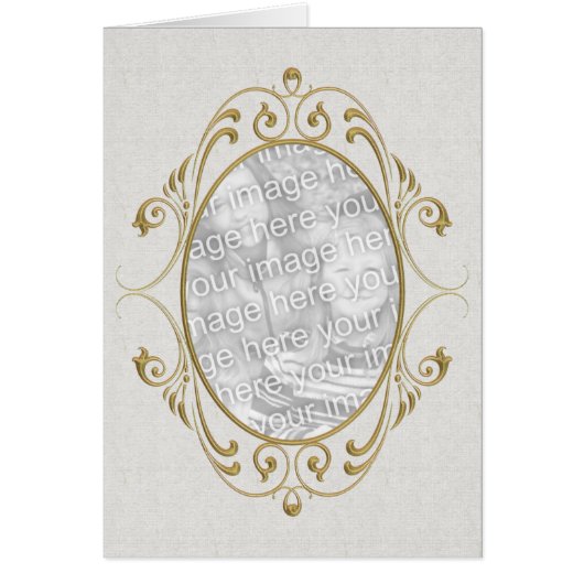Gold Scroll Frame Card (Front)