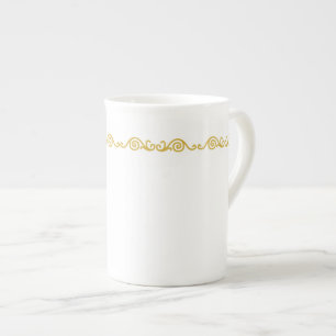 Gold Scroll Work Specialty Mug