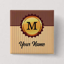 Gold Seal with Monogram and Name Customized