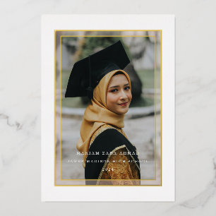 Gold See Thru Border Foil Announcement