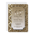 Gold Sequins 65th Birthday Party