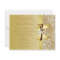 Gold Sequins, Bow & Diamond Wedding Invitation