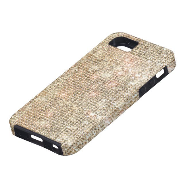 Gold Sequins iPhone 5 Tough Case (Bottom)