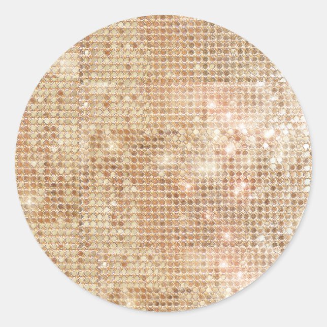Gold Sequins Sticker (Front)